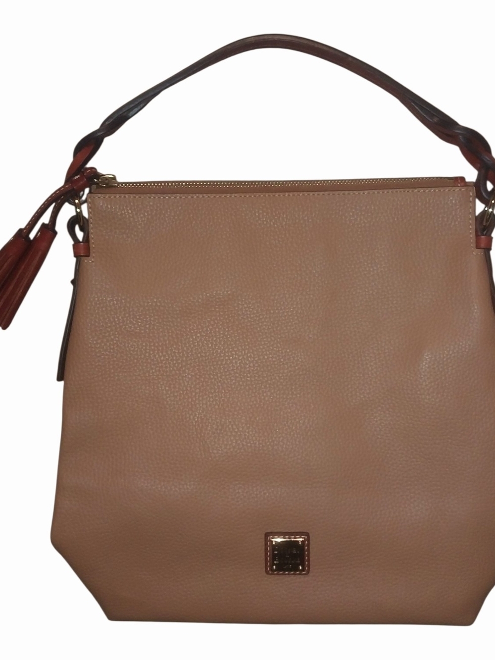 Dooney & Bourke Pebbled Leather Hobo Bag - Blush